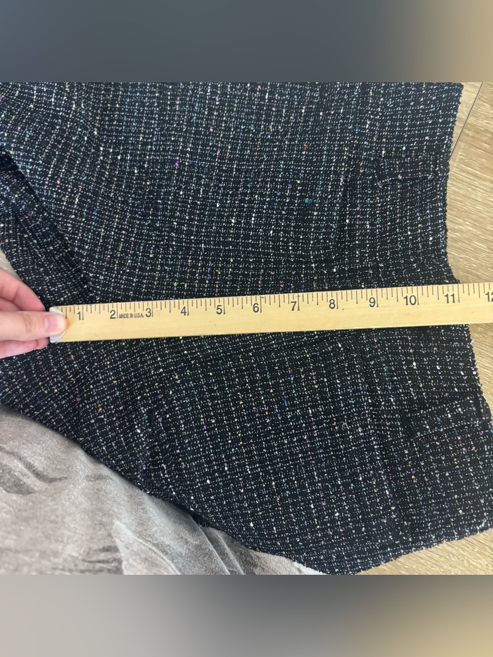 Anthropologie Colette Tweed Cropped Wide-Leg Pants by Maeve Size 23 - Picture 9 of 11
